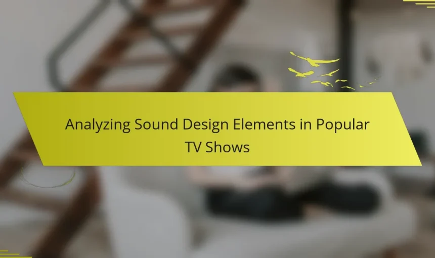 Analyzing Sound Design Elements in Popular TV Shows