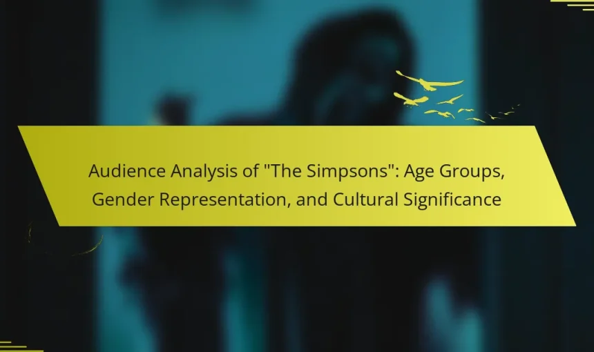 Audience Analysis of “The Simpsons”: Age Groups, Gender Representation, and Cultural Significance