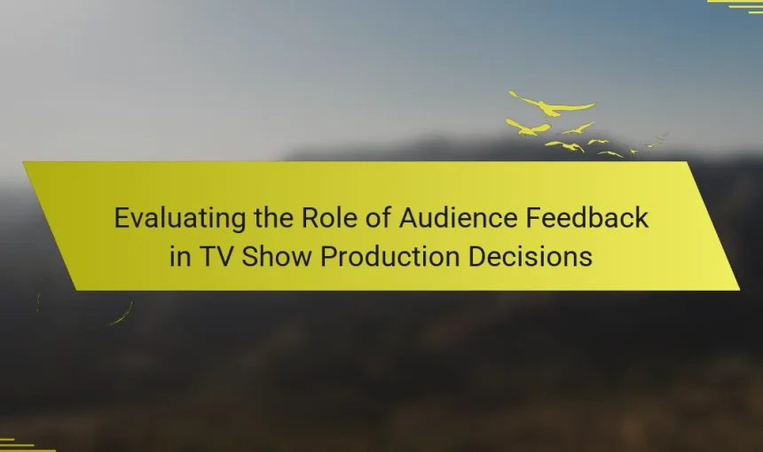 Evaluating the Role of Audience Feedback in TV Show Production Decisions