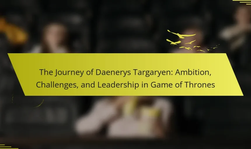 The Journey of Daenerys Targaryen: Ambition, Challenges, and Leadership in Game of Thrones