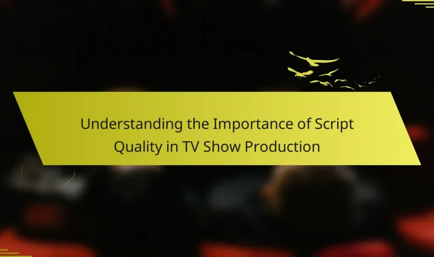 Understanding the Importance of Script Quality in TV Show Production
