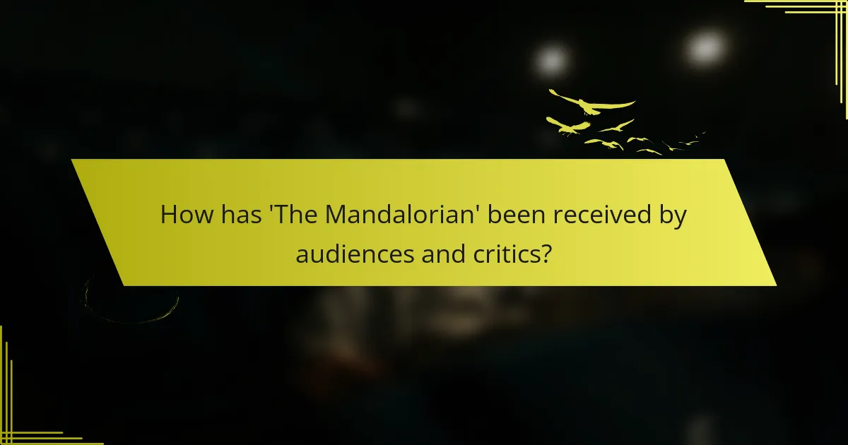 How has 'The Mandalorian' been received by audiences and critics?